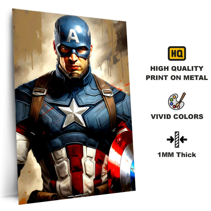 Metal Poster - Superhero Captain America CAP08