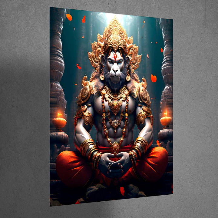 Metal Poster - Lord Hanuman LH07