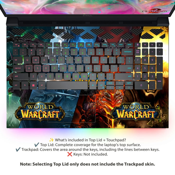 Dell Laptop Skin - Warcraft Fiery Demon Warrior