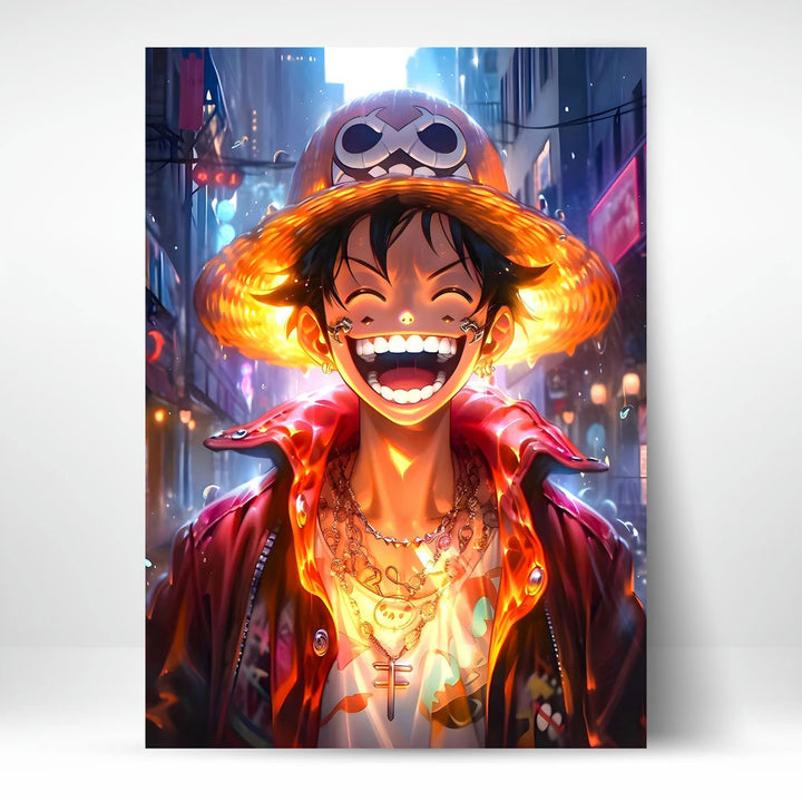 Metal Poster - One Piece Monkey D Luffy OP08