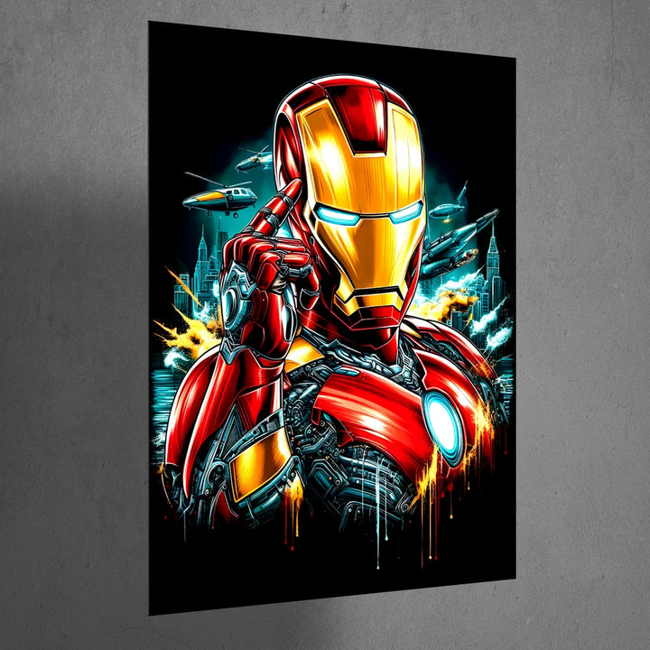 Metal Poster - Superhero Iron Man IM08