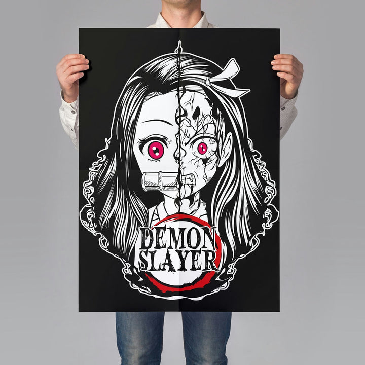 Self Adhesive Textured Vinyl Poster Demon Slayer Nezuko Kamado