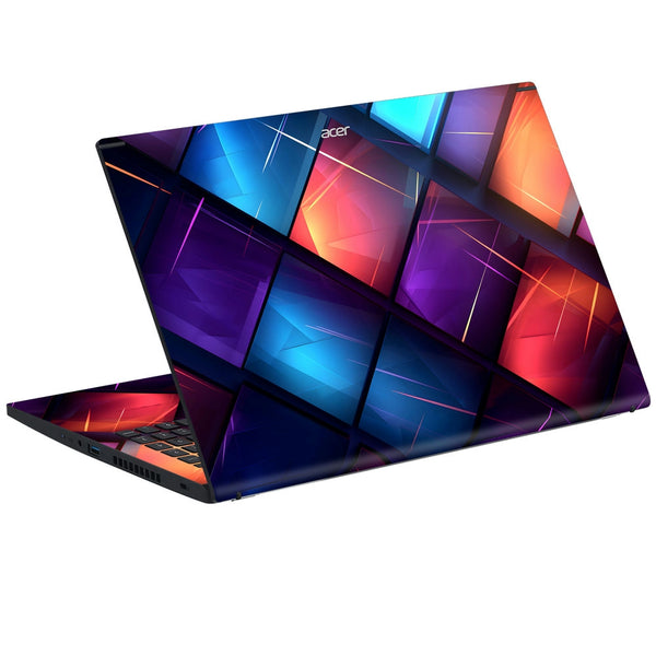 Acer Laptop Skin - Vivid Cube Gradient Mosaic