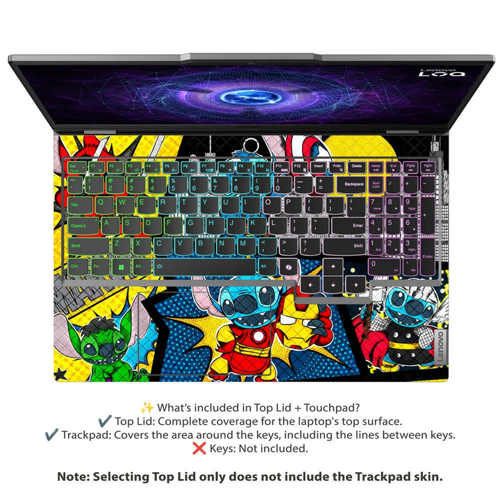 Laptop Skin - Stitch Superheroes