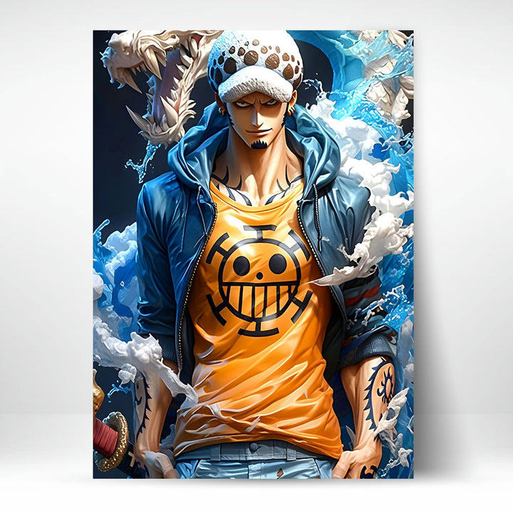 Metal Poster - Anime Smiley Pirate