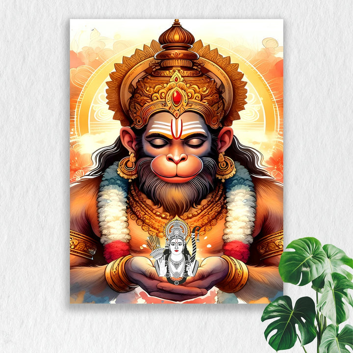 Self Adhesive Textured Vinyl Poster Mighty Hanuman