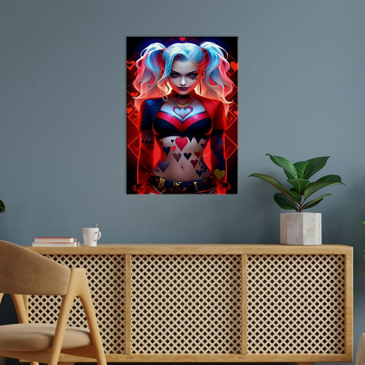 Metal Poster - Anime Harley Quinn