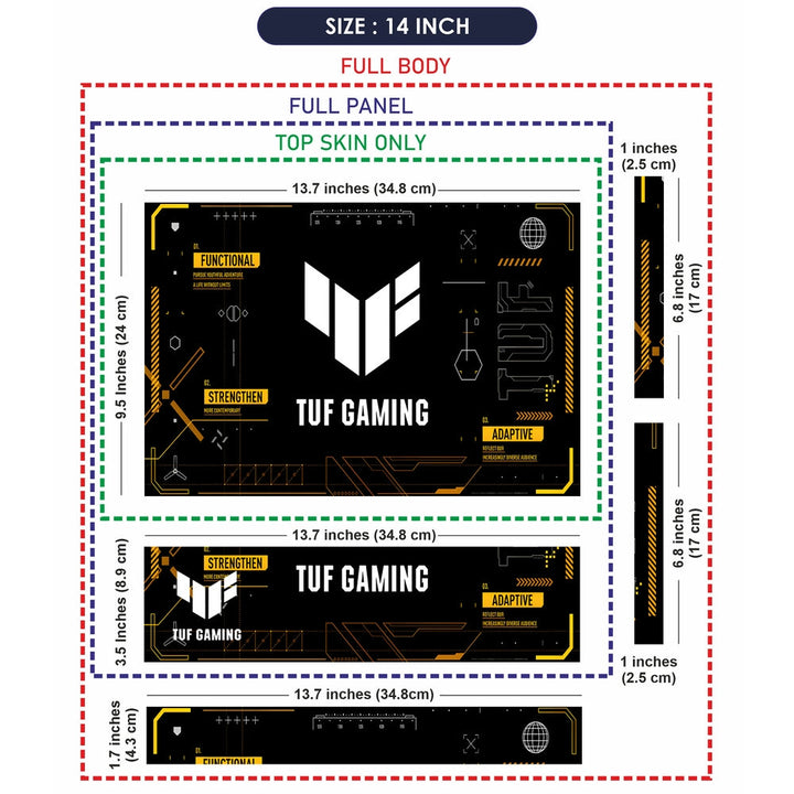 Laptop Skin - TUF Gaming Tech Design