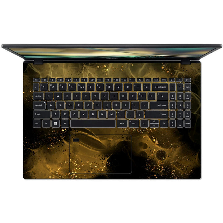 Acer Laptop Skin - Golden Dust Particle Abstract