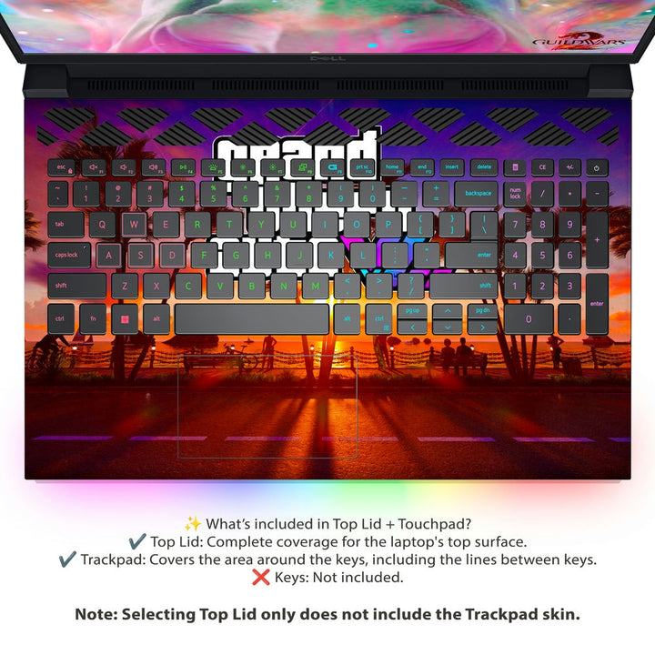 Dell Laptop Skin - GTA 6 Tropical Glow