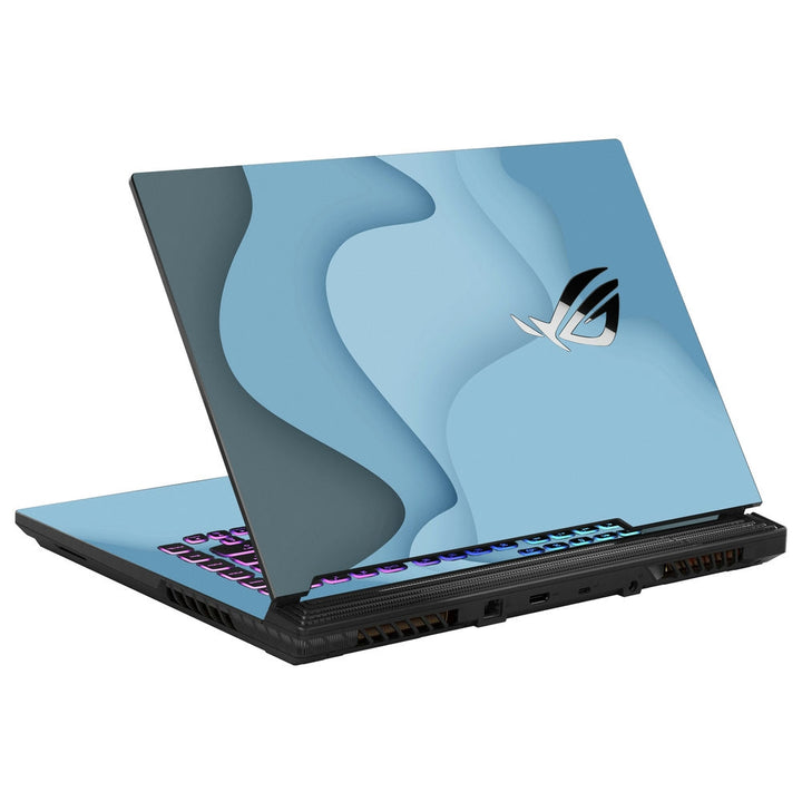 Asus Laptop Skin - Pastel Blue Paper Cutout Art