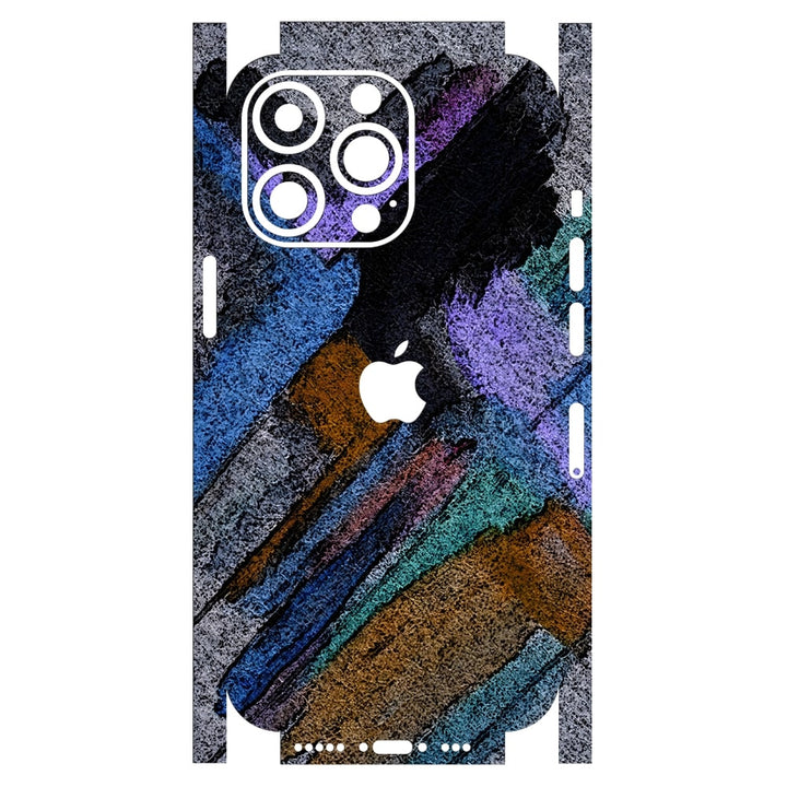 Apple iPhone Skin Wrap - Grey Blue Black Mesh