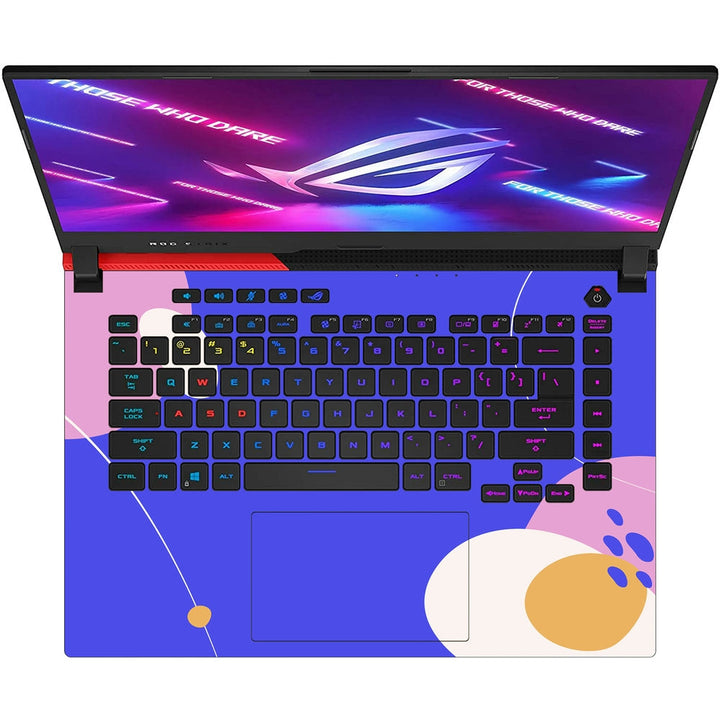 Asus Laptop Skin - Purple Floral Pattern