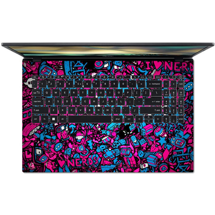 Acer Laptop Skin - I Love Nerd