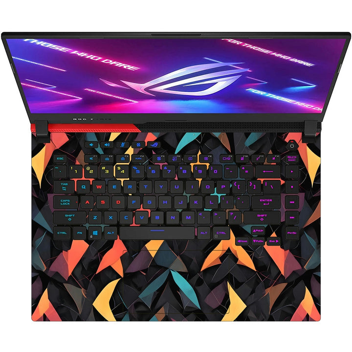 Asus Laptop Skin - Geometric Vibrant Shapes Pattern