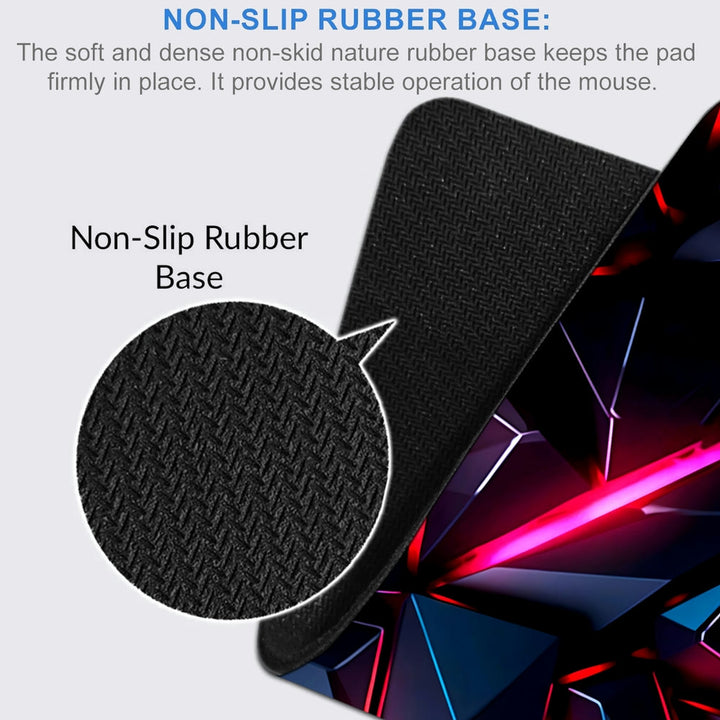 Anti-Slip Desk Mat Gaming Mouse Pad - Crimson Shards