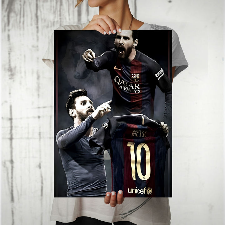 Metal Poster - Footballer Lionel Messi LM05