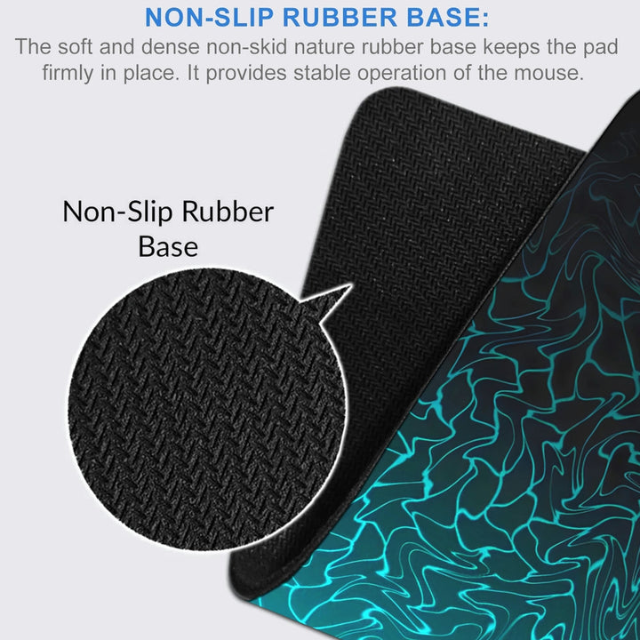 Anti-Slip Desk Mat Gaming Mouse Pad - Aqua Blaze