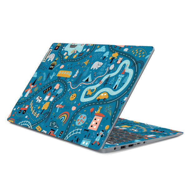 Lenovo Laptop Skin - Road Map