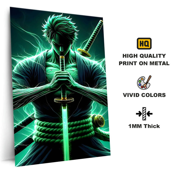 Metal Poster - One Piece Roronoa Zoro OP45