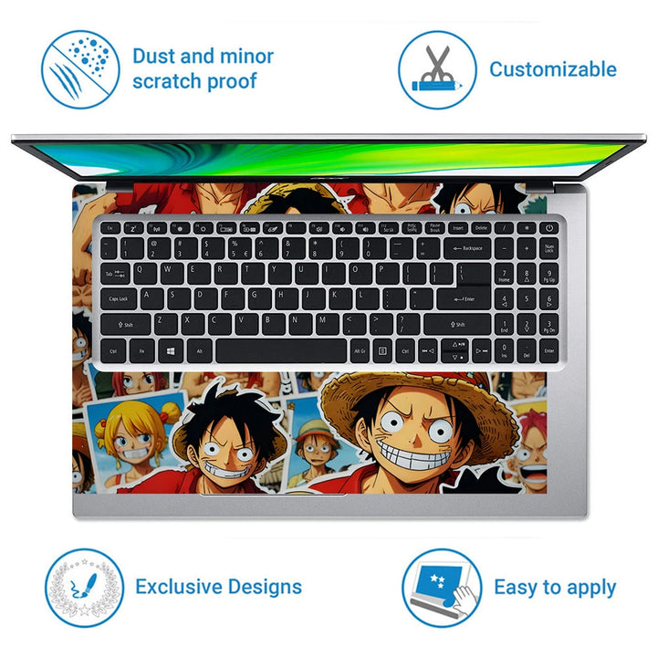 Laptop Skin - Anime One Piece Dynamic Collage DS8