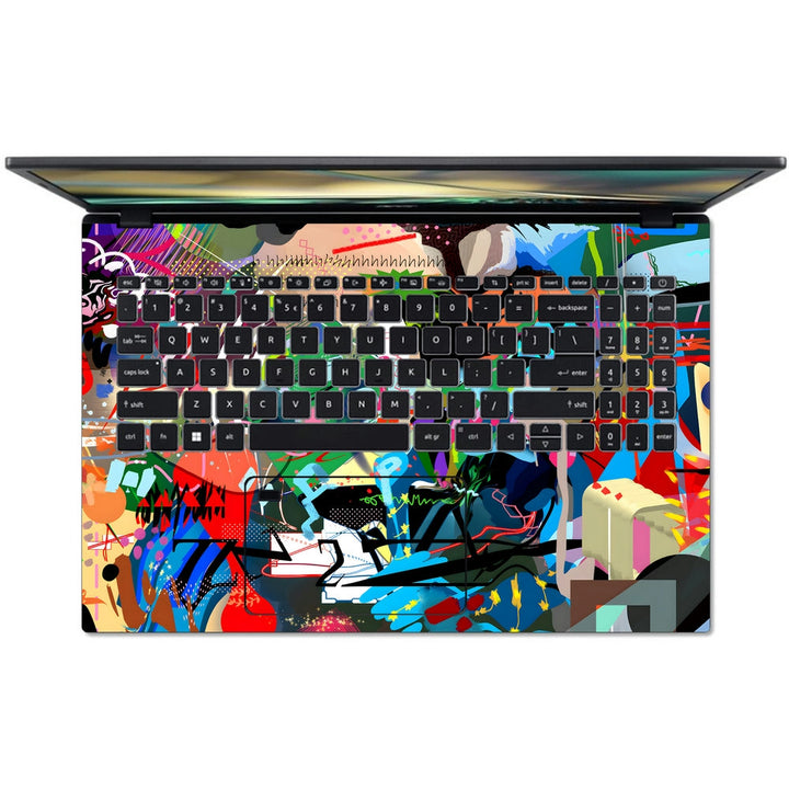 Acer Laptop Skin - Multicolour Graffiti Art