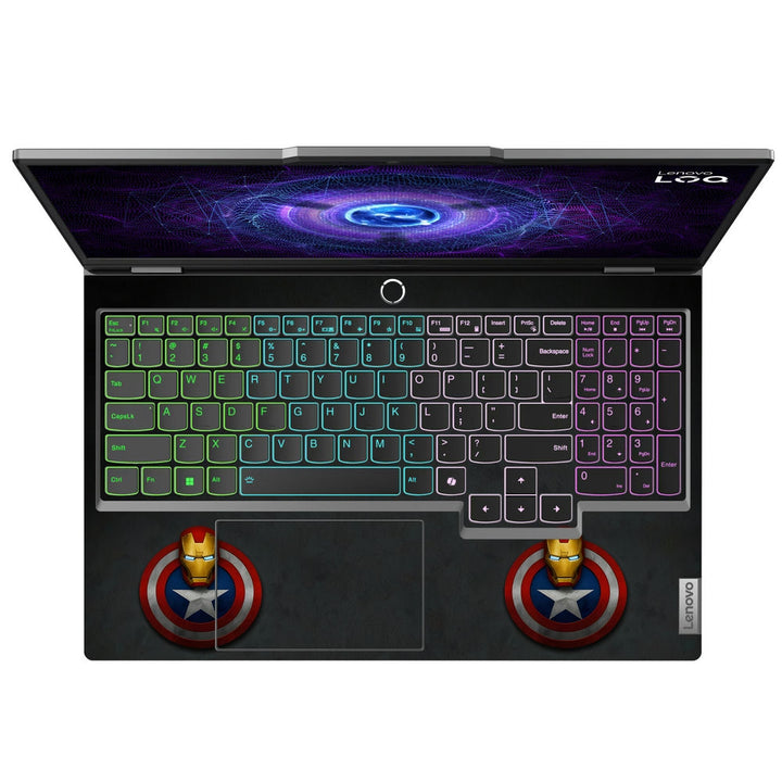 Lenovo LOQ Laptop Skin - Captain Shield Iron Man Mask