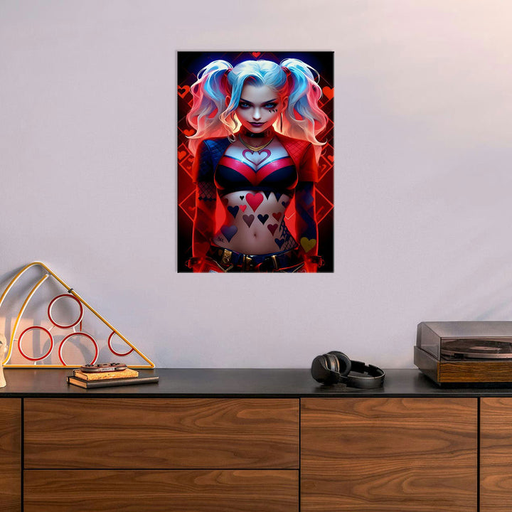 Metal Poster - Anime Harley Quinn