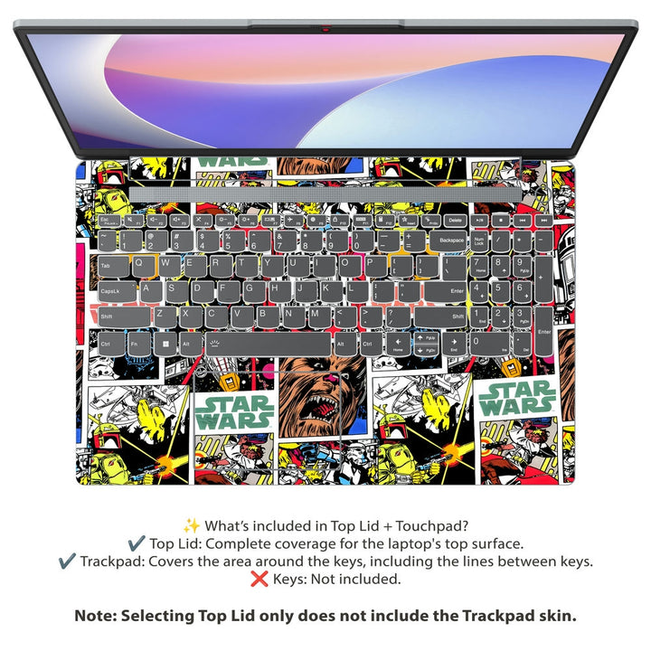 Lenovo Laptop Skin - Star Wars Comic Frames