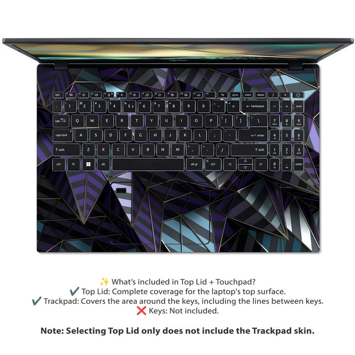 Acer Laptop Skin - Geometric Twilight