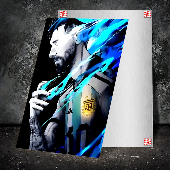 Metal Poster - Footballer Lionel Messi LM03