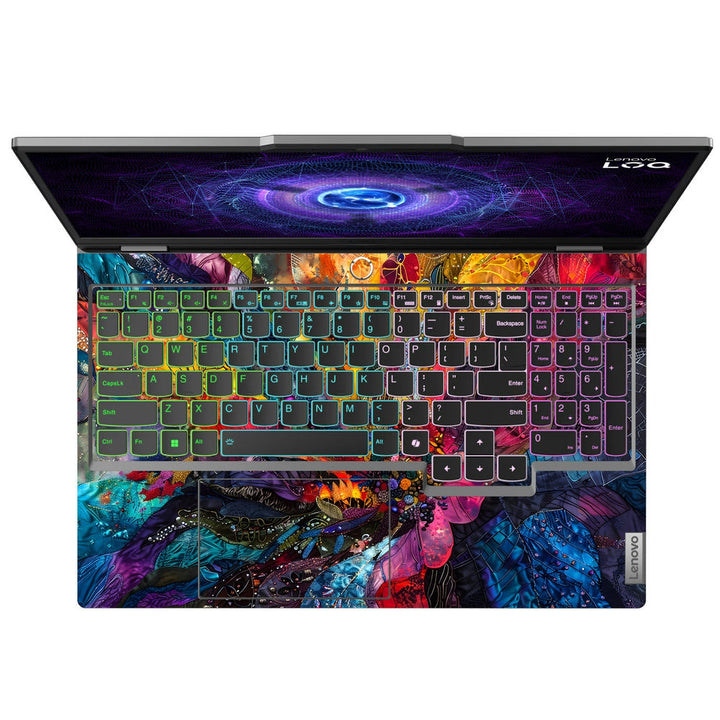 Lenovo LOQ Laptop Skin - Colorful Smoke and Fire Abstract