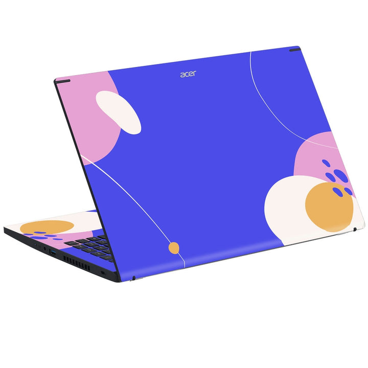 Acer Laptop Skin - Purple Floral Pattern