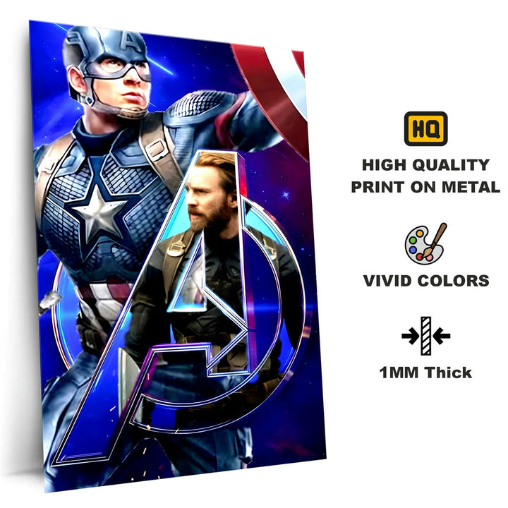 Metal Poster - Superhero Captain America CAP12