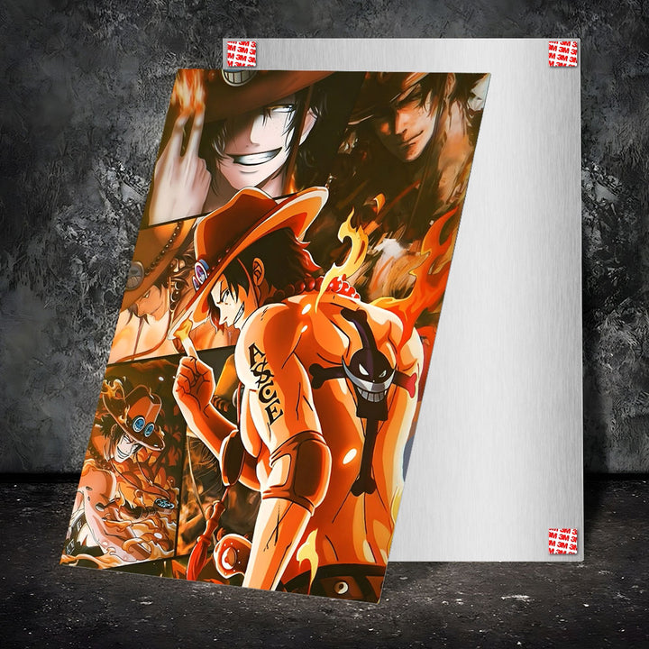 Metal Poster - One Piece Portgas D Ace OP20