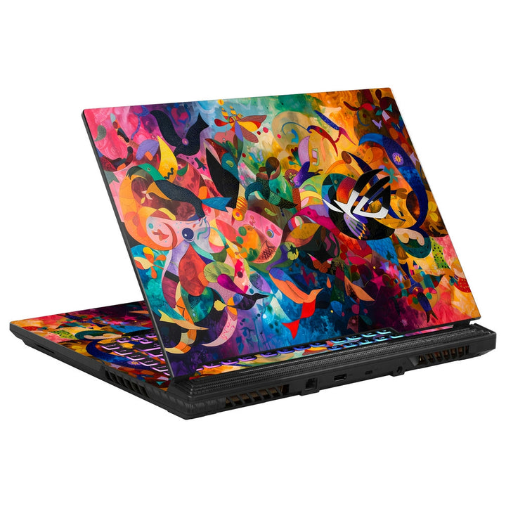 Asus Laptop Skin - Multicolor Swirl Art Abstract