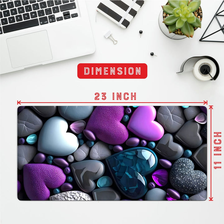 Anti-Slip Desk Mat Gaming Mouse Pad - Colorful Pebbles CP05