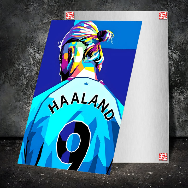 Metal Poster - Footballer Erling Haaland EH01