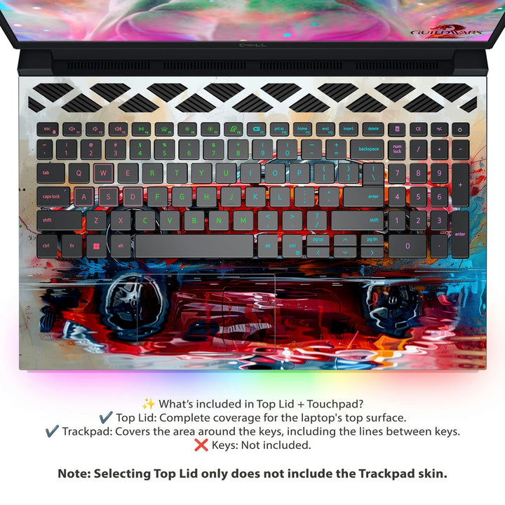 Dell Laptop Skin - Luxury Car Reflection