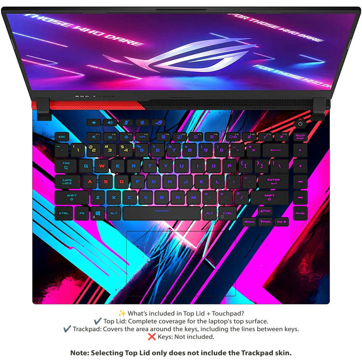 Asus Laptop Skin - Glitch Glow