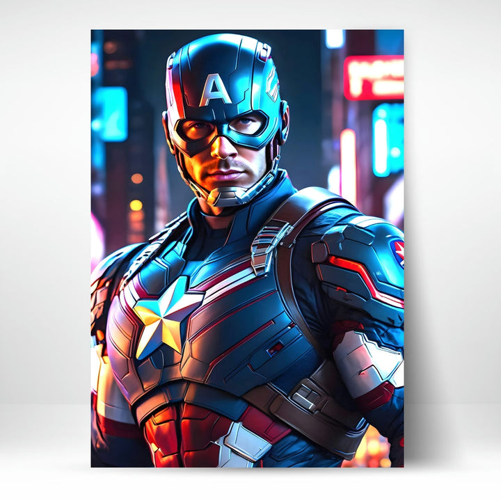 Metal Poster - Superhero Captain America CAP10