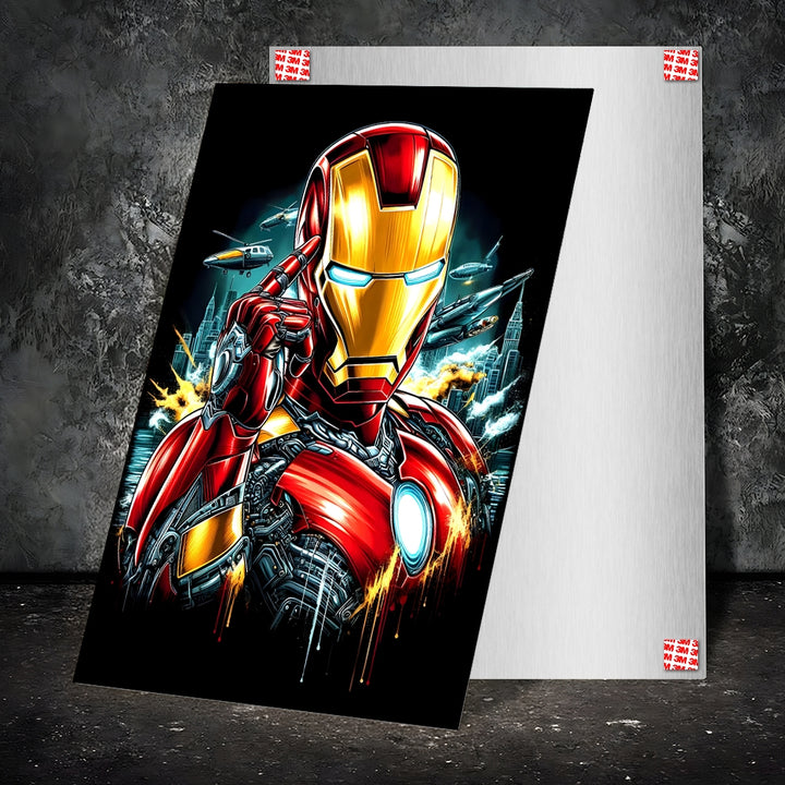 Metal Poster - Superhero Iron Man IM08