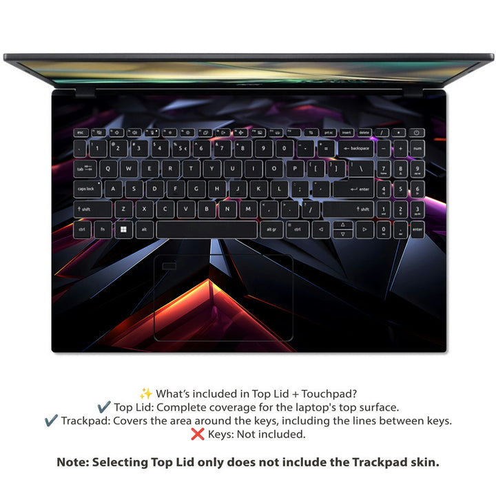 Acer Laptop Skin - Dark Prism