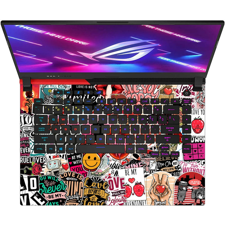 Asus Laptop Skin - Love Sticker Bomb