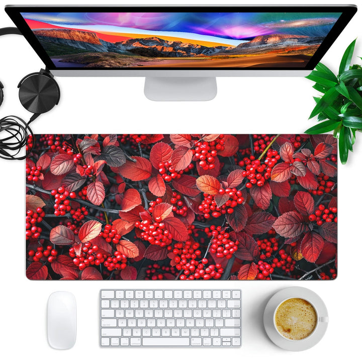 Anti-Slip Desk Mat Gaming Mouse Pad - Crimson Cascade