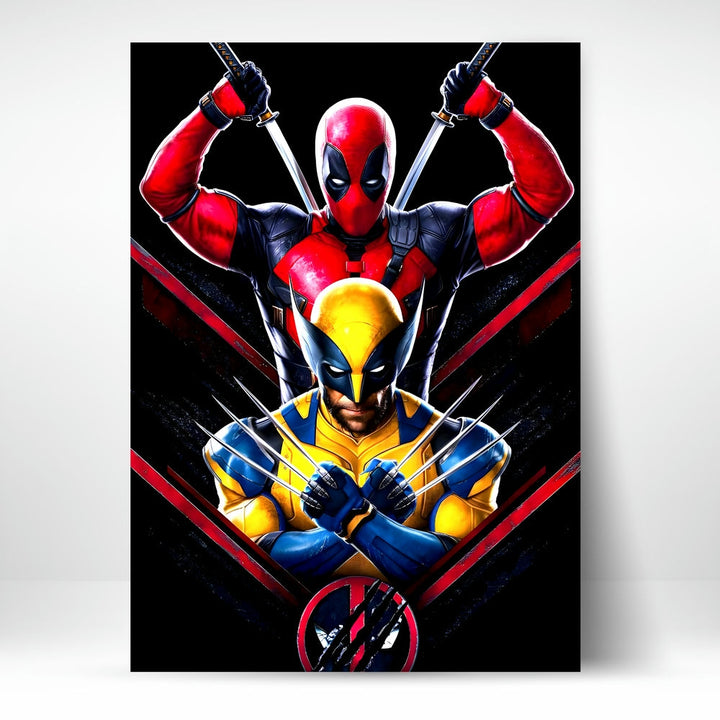 Metal Poster - Superhero Deadpool & Wolverine DW02