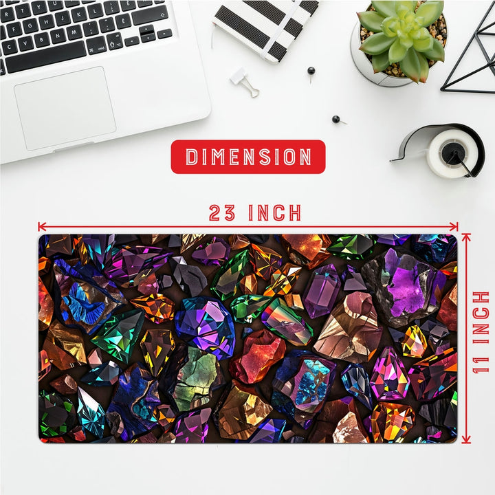 Anti-Slip Desk Mat Gaming Mouse Pad - Colorful Pebbles CP08