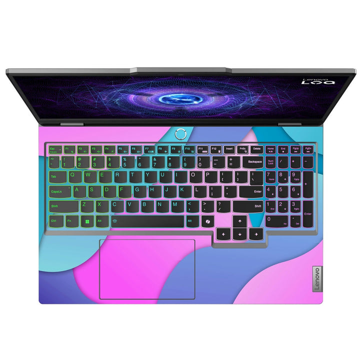 Lenovo LOQ Laptop Skin - Pink and Blue Flowing Fluid Art