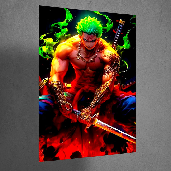 Metal Poster - One Piece Roronoa Zoro OP42