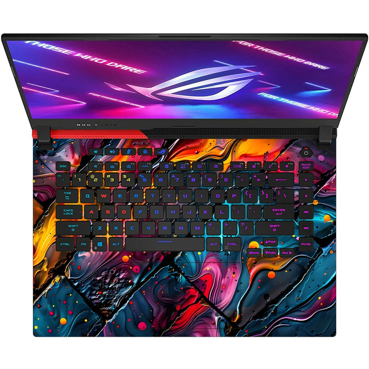 Asus Laptop Skin - Fiery Lava Flow Abstract Art